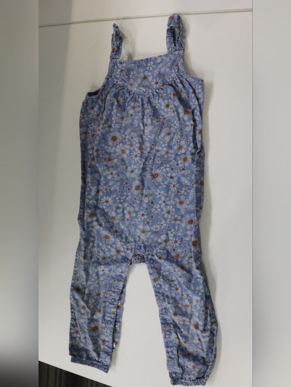 Toddler Carter's Light Blue Floral Overall